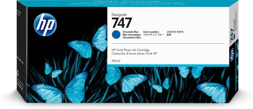 0000014191 HP 747 300-ML CHRMTC BLUE INK CRTRG