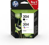 Consumables - Cartridges 0000022319 HP 304 INK CARTRIDGE COMBO 2-PACK