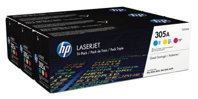 Consumables - Toner 0000003144 HP 305A CYM TRI-PACK LJ TONER CARTRIDGE