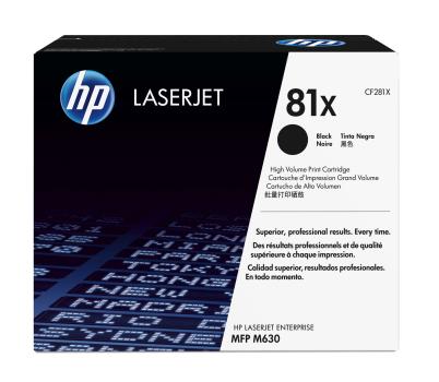 0000002353 HP 81X BLACK LASERJET TONER CARTRIDGE