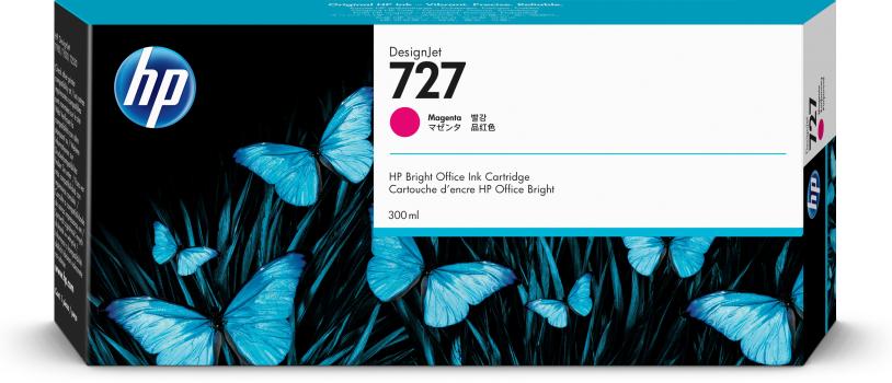 0000002475 HP 727 300-ML MAGENTA INK CARTRIDGE