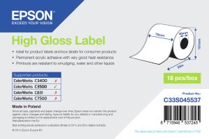 Consumabili - Carta e Rotoli 0000084594 HIGH GLOSS LABEL - CONTINUOUS 76MM X 33M