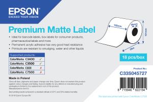 Consumables - Paper and Rolls 0000084993 PREMIUM MATTE LABEL CONT.R 105MM X 35M