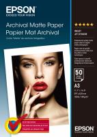 Consumables - Paper and Rolls 0000085660 CARTA OPACA A3 MATTE 50 FOGLI ARCHIVIO FOTOGRAFICO C13S041344