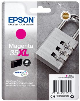 0000085123 SINGLEPACK MAGENTA 35XL PADLOCK