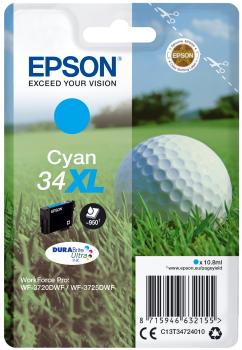 0000088977 SINGLEPACK CYAN 34XL INK PALLINA DA GOLF