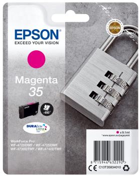 0000089655 SINGLEPACK MAGENTA 35 PADLOCK